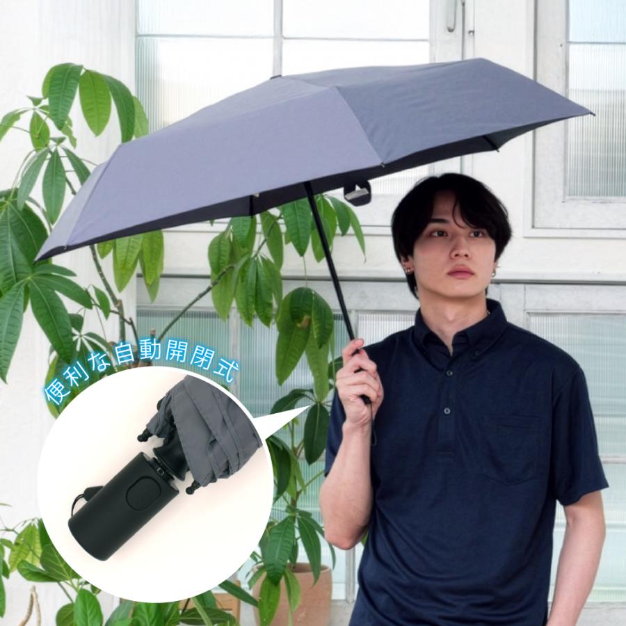 日傘 折りたたみ 晴雨兼用 完全遮光 メンズ レディース 自動開閉 軽量 遮熱 ニフティカラーズ | nifty colors | 09