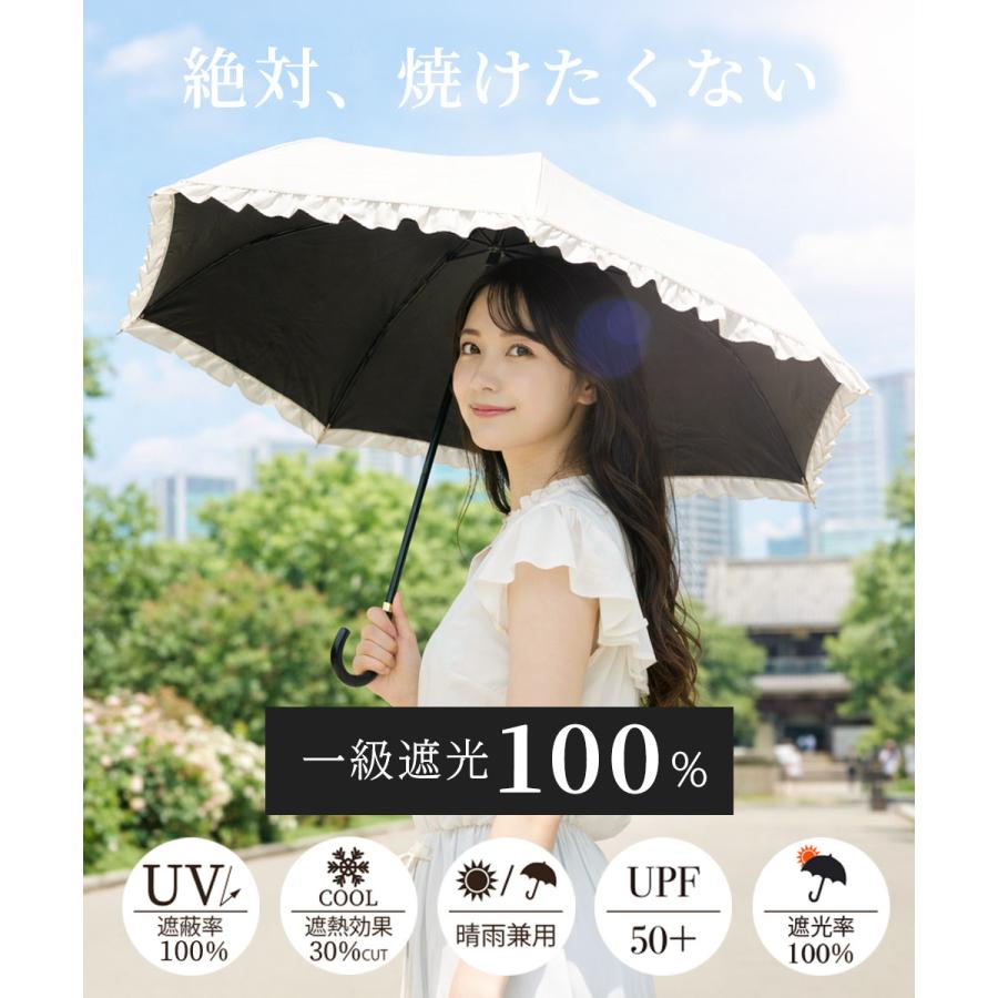日傘 折りたたみ UV100％ レディース 晴雨兼用 UPF50＋ 一級遮光 遮熱 軽量 中谷 |  | 04