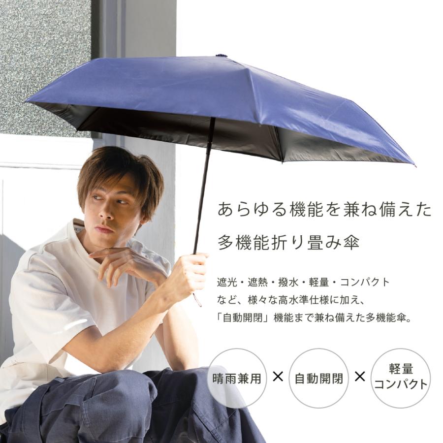 日傘 雨傘 折りたたみ レディース メンズ UV対策 UPF50＋ 遮光 遮熱 晴雨兼用 自動開閉 軽量 中谷 |  | 05