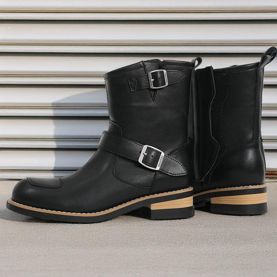 ブーツ メンズ エンジニアブーツ 南海部品 NANKAI バイクブーツ 革 ライディング ツーリング NTB-49 | NANKAI | 03