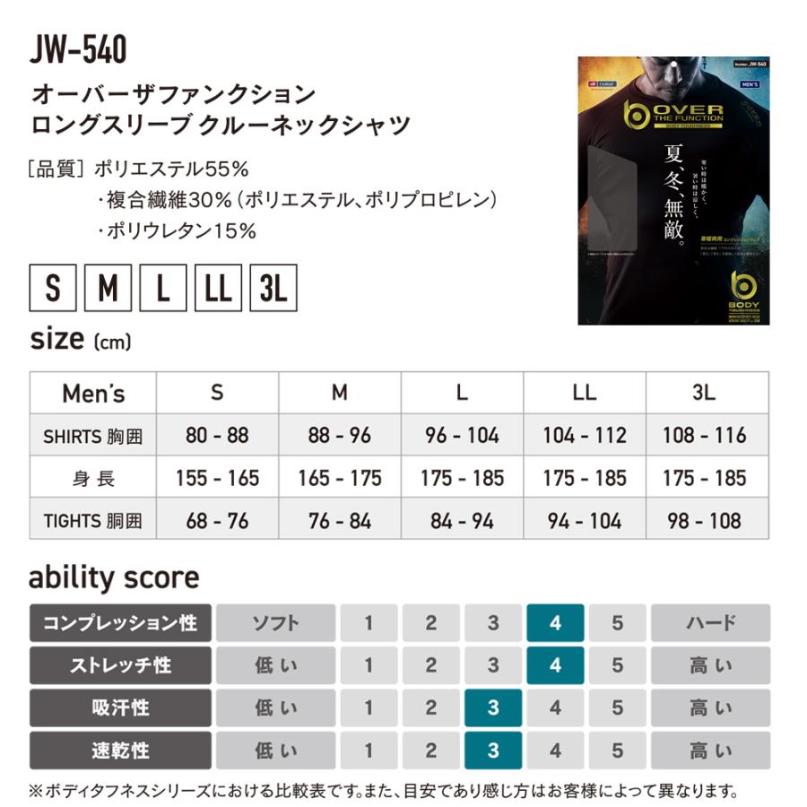 冷感インナー メンズ 熱中症対策グッズ トレーニング 丸首 長袖 夏冬 消臭 快適 涼しい 放熱 | BODY TOUGHNESS | 12