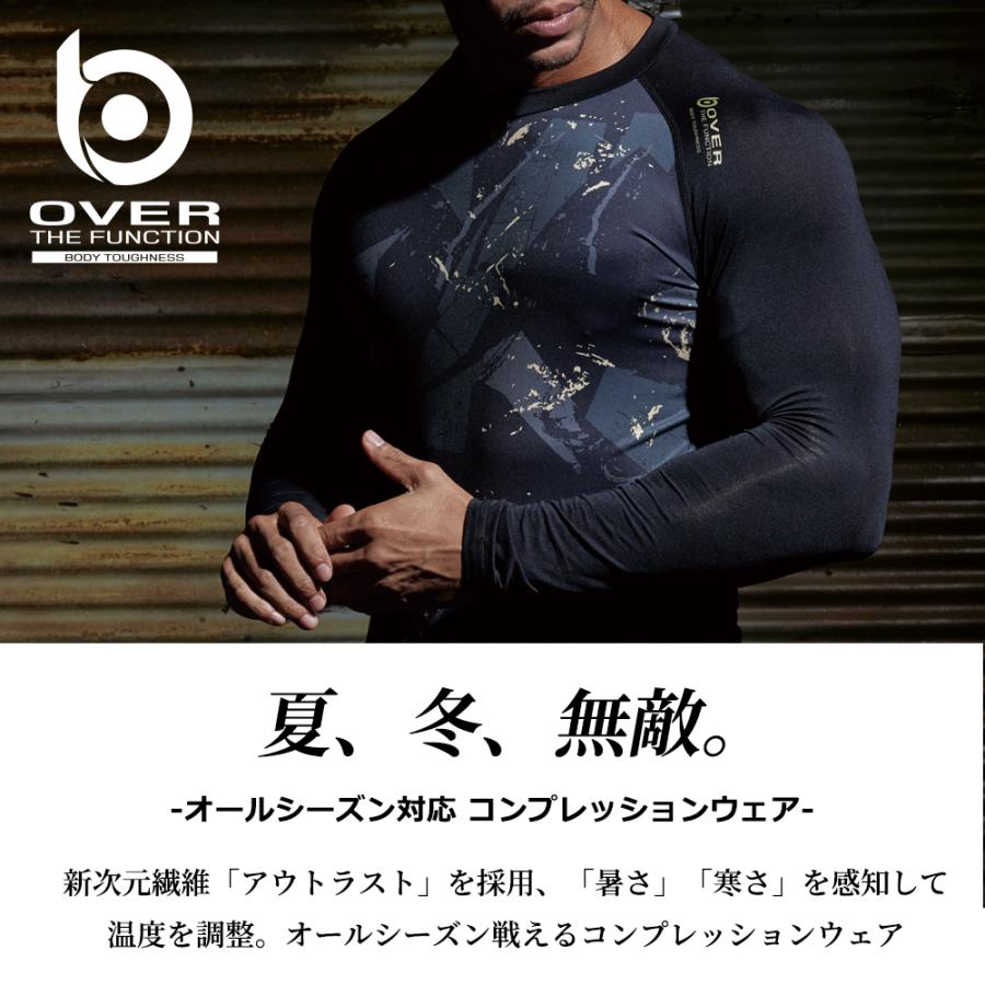 冷感インナー メンズ 熱中症対策グッズ トレーニング 丸首 長袖 夏冬 消臭 快適 涼しい 放熱 | BODY TOUGHNESS | 03