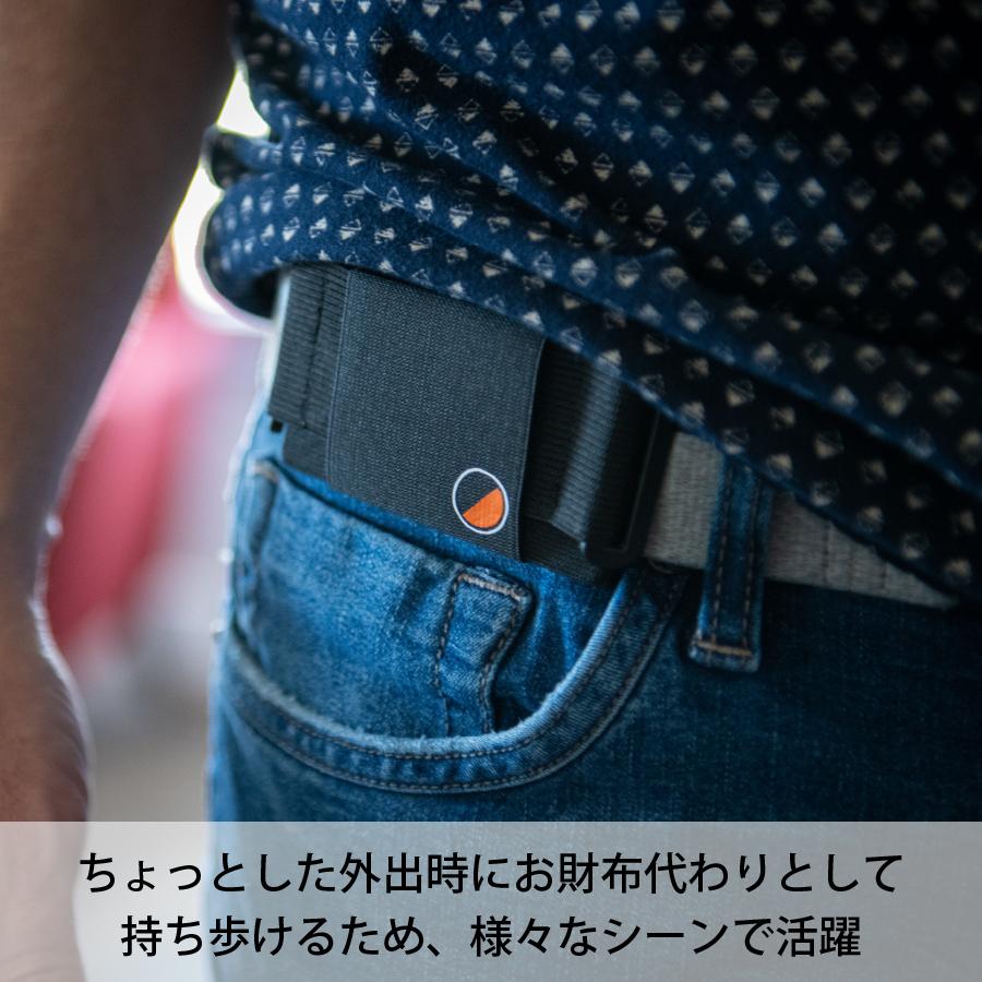 ウエストポーチ カードホルダー メンズ レディース 収納 ウエストバッグ カード  One80Pouch 超薄型 クレジットカード キャッシュレス |  | 03