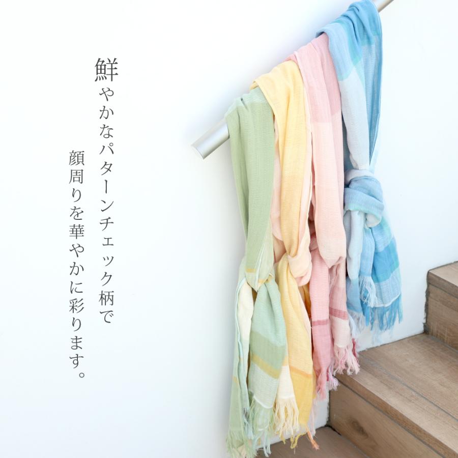 ストール 日本製 コットン ギフト 薄手 レディース UVカット 冷え対策 日よけ プレゼント 春物 |  | 05