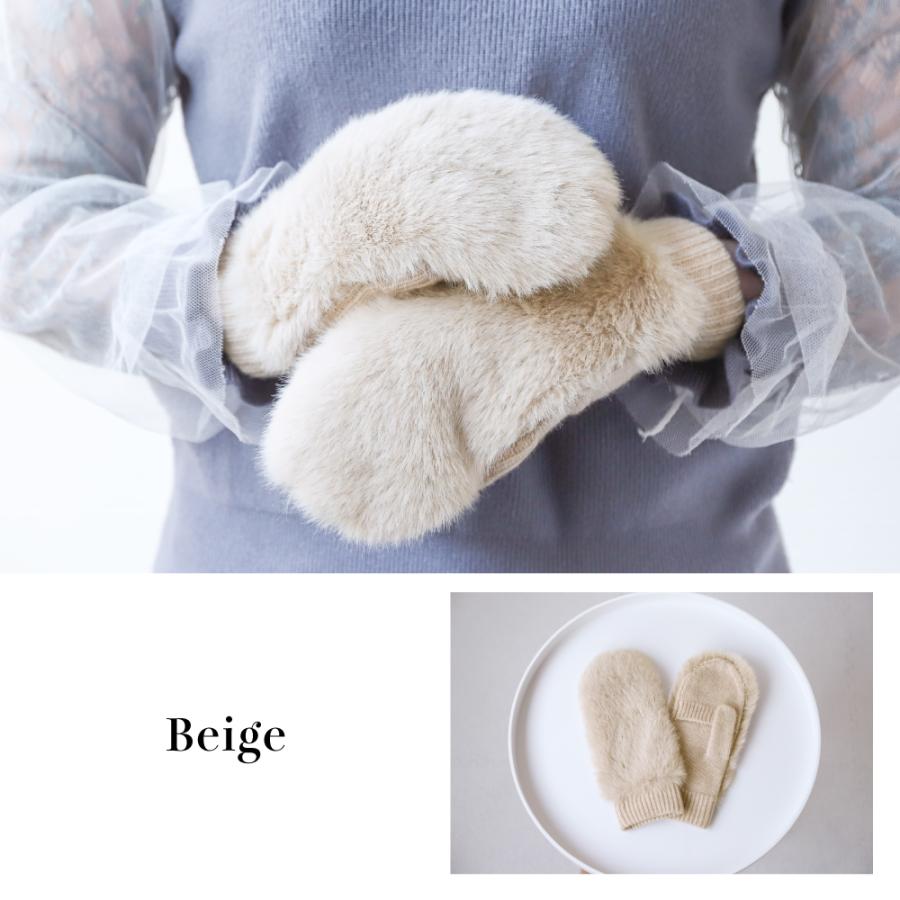 手袋 レディース ミトン ハンドウォーマー カシミヤ100％ 指ぬき ファー付 ブランド ピアッツァインモーダ |  | 06