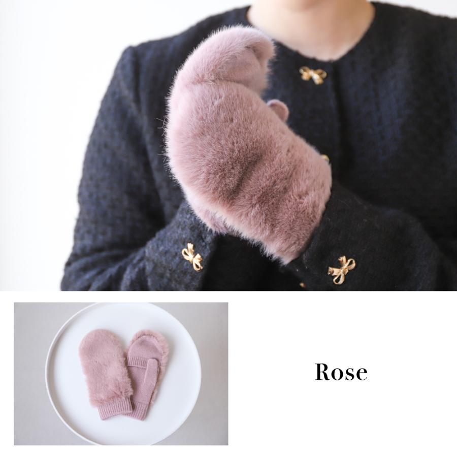 手袋 レディース ミトン ハンドウォーマー カシミヤ100％ 指ぬき ファー付 ブランド ピアッツァインモーダ |  | 09