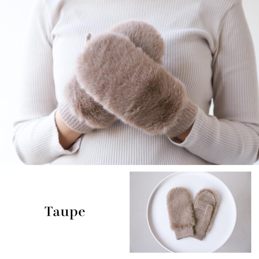 手袋 レディース ミトン ハンドウォーマー カシミヤ100％ 指ぬき ファー付 ブランド ピアッツァインモーダ |  | 10