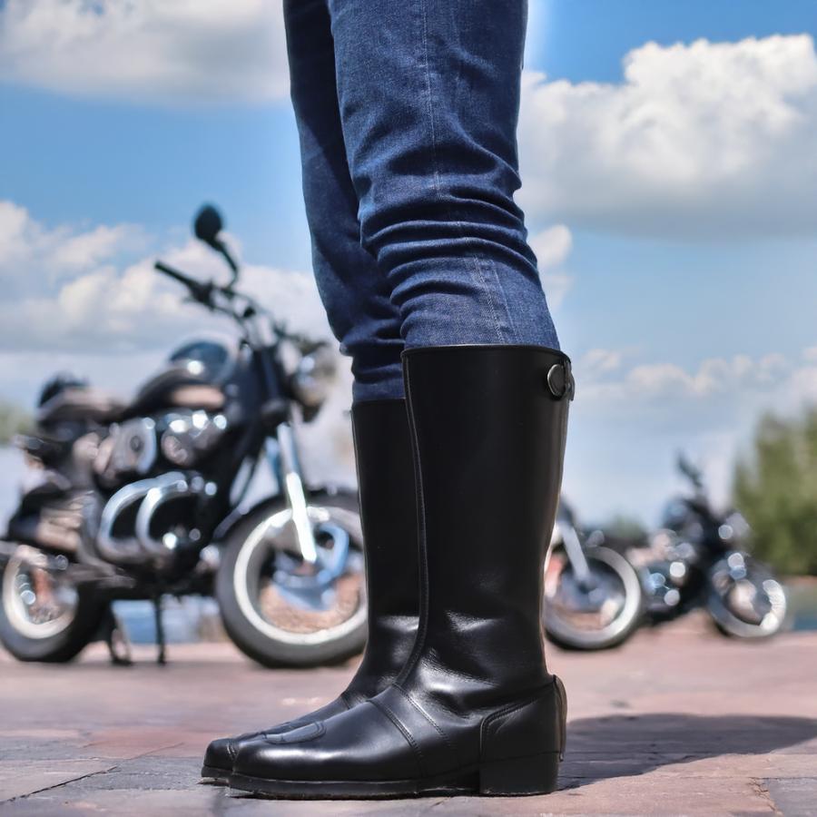 ブーツ メンズ 幅広 ワイド 本革 日本製 バイクメンズ 革 特攻ブーツ ふくらはぎ太め ロングブーツ 国内生産品 ライディング ツーリング |  | 09