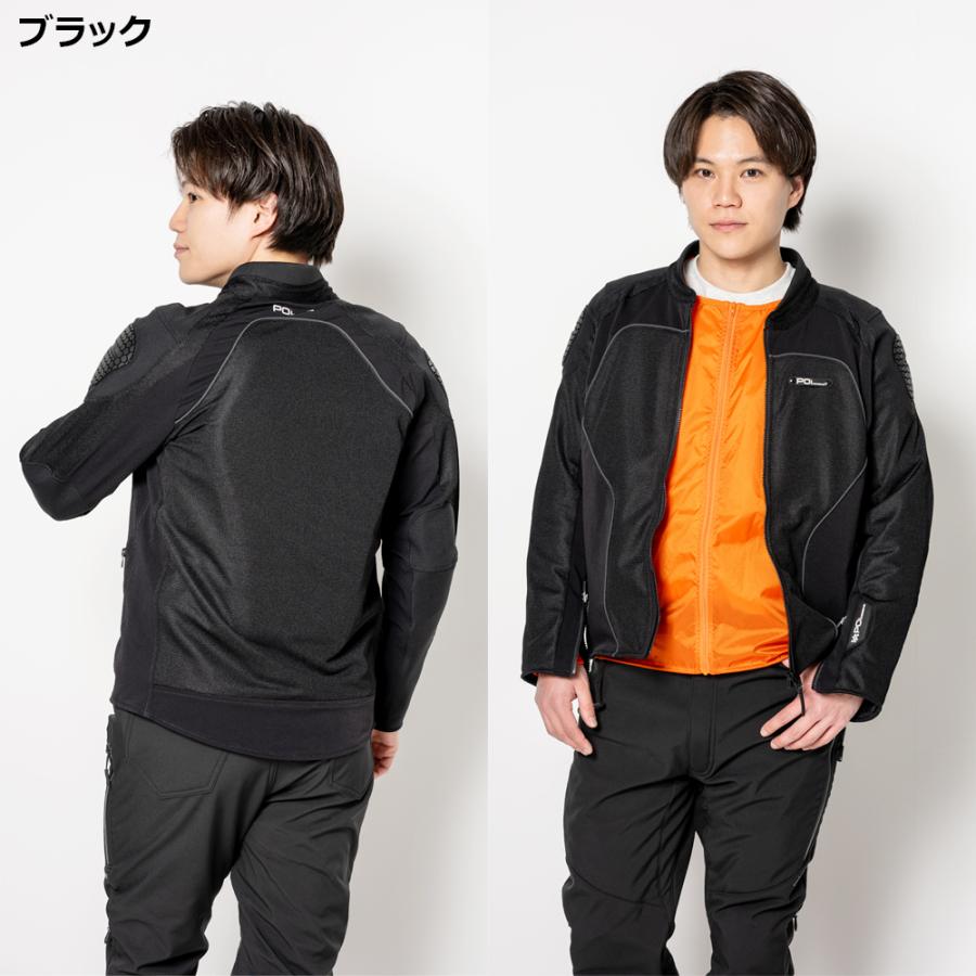 バイク ジャケット 夏 プロテクター  2色/4サイズ おしゃれ メンズ レディース スポルトプロテクティブ メッシュジャケット POi DESIGNS PMJ-02 | ブランド登録なし | 10