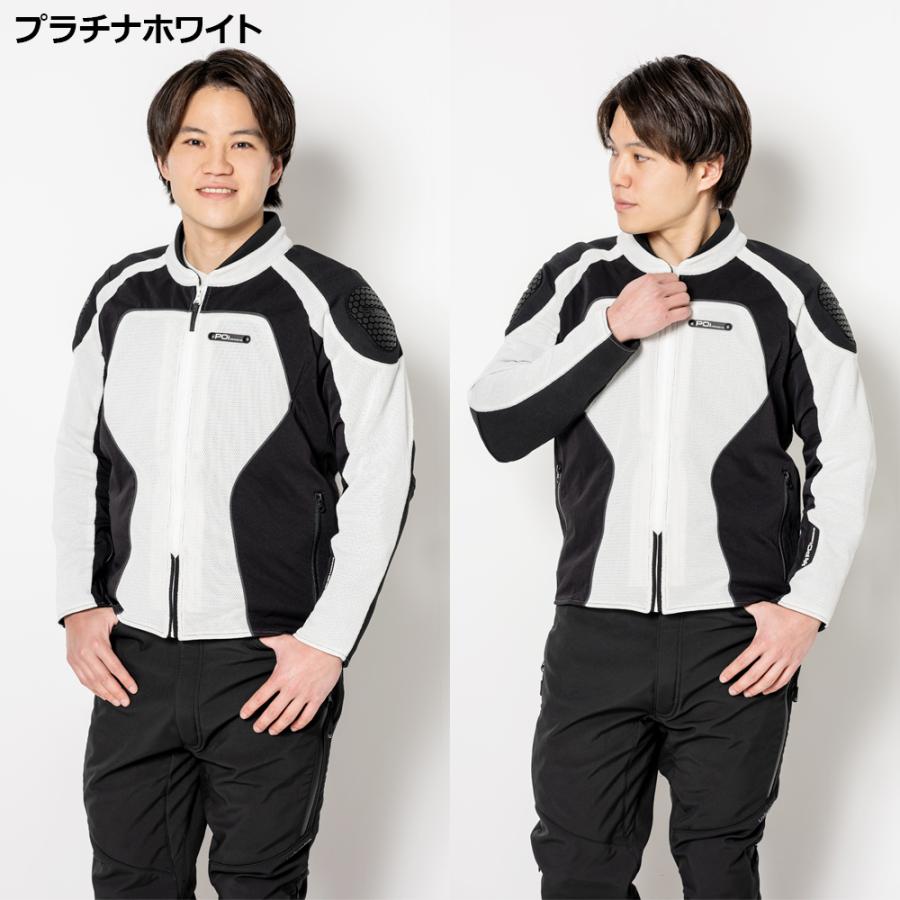 バイク ジャケット 夏 プロテクター  2色/4サイズ おしゃれ メンズ レディース スポルトプロテクティブ メッシュジャケット POi DESIGNS PMJ-02 | ブランド登録なし | 11