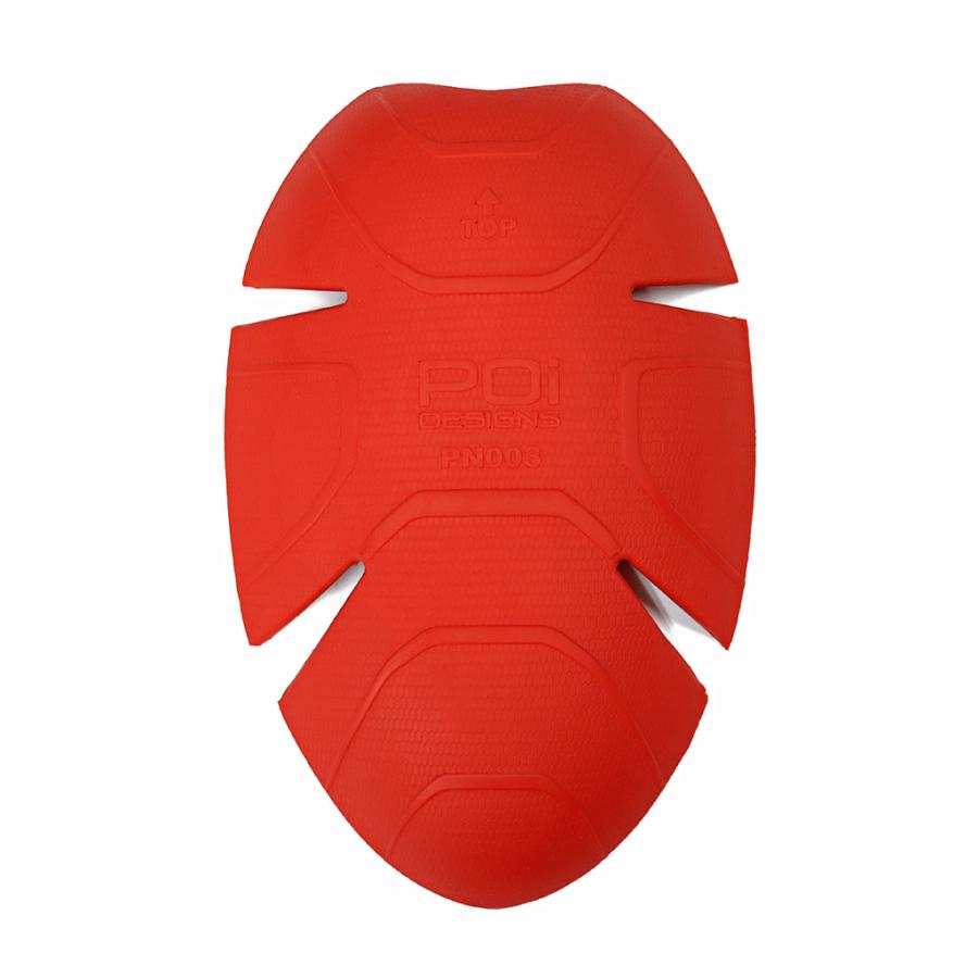 バイク 肘 膝 推奨 肩 CE プロテクター  メンズ レディース 兼用  レッド フリーサイズ SLIM 2個セット  PN-003  POi DESIGNS プロテクター インナー | ブランド登録なし | 01