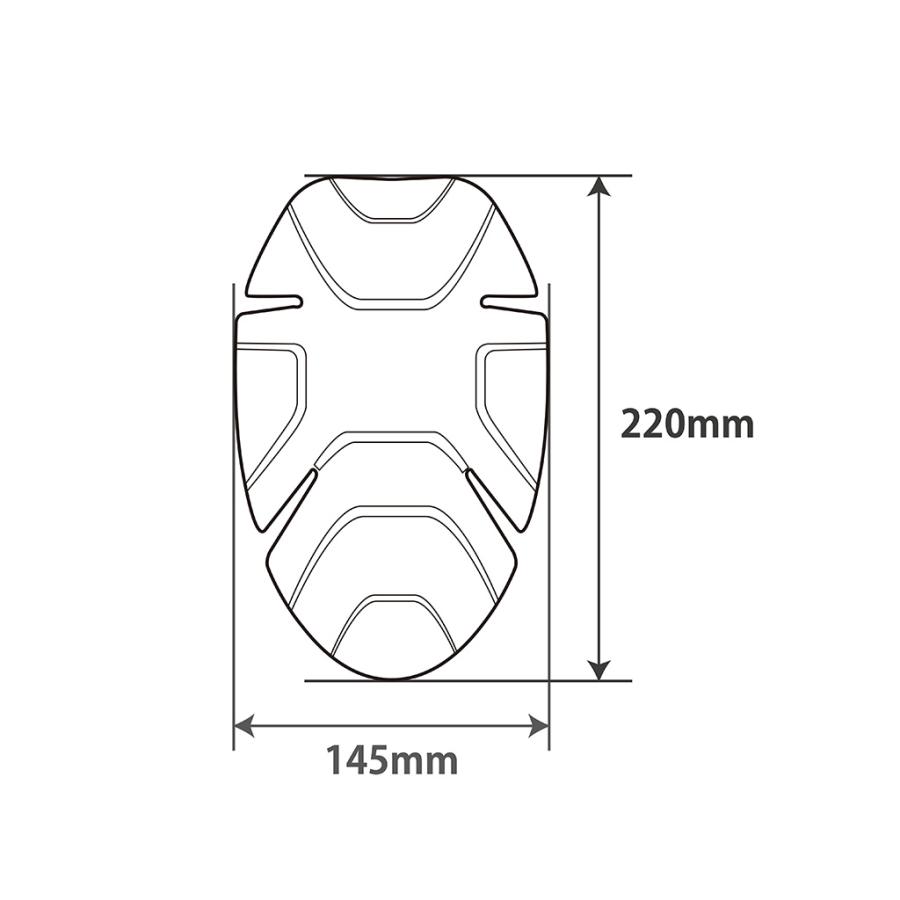 バイク 肘 膝 推奨 肩 CE プロテクター  メンズ レディース 兼用  レッド フリーサイズ SLIM 2個セット  PN-003  POi DESIGNS プロテクター インナー | ブランド登録なし | 07