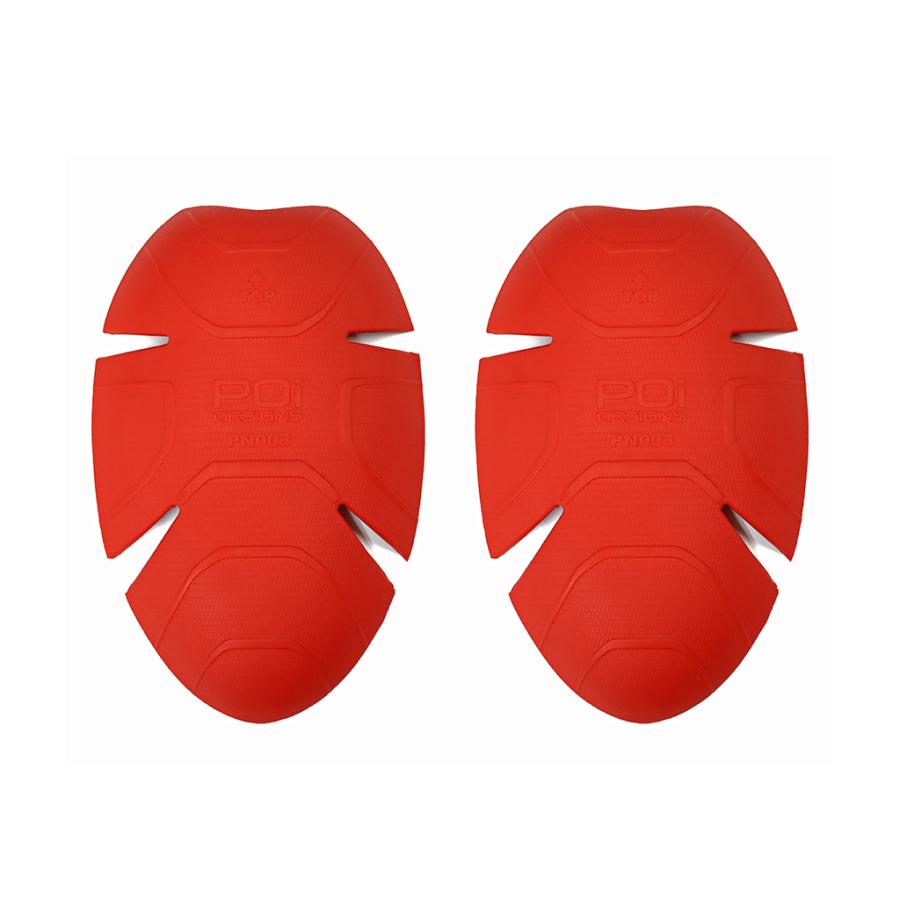 バイク 肘 膝 推奨 肩 CE プロテクター  メンズ レディース 兼用  レッド フリーサイズ SLIM 2個セット  PN-003  POi DESIGNS プロテクター インナー | ブランド登録なし | 08