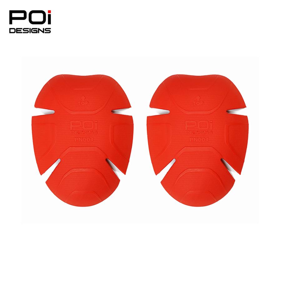 バイク 肩 推奨 CE プロテクター  メンズ レディース 兼用  レッド フリーサイズ SLIM 2個セット  PN-004  POi DESIGNS プロテクター インナー | ブランド登録なし