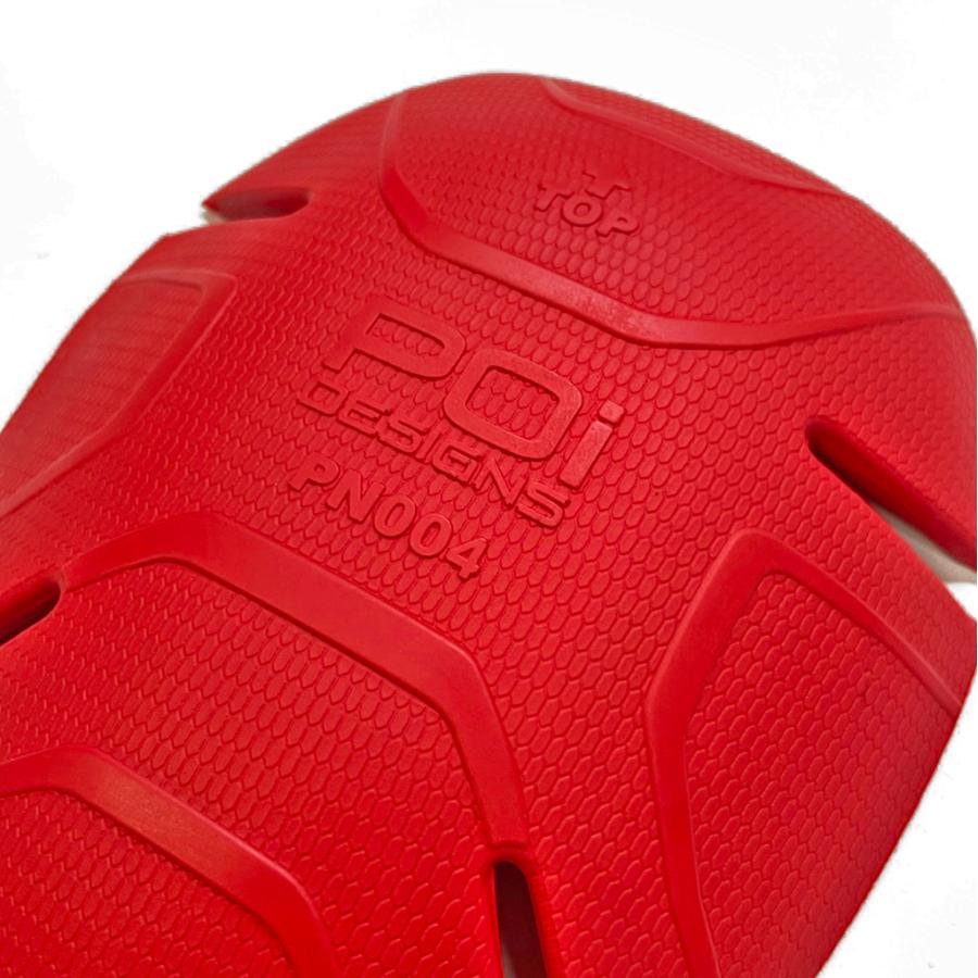 バイク 肩 推奨 CE プロテクター  メンズ レディース 兼用  レッド フリーサイズ SLIM 2個セット  PN-004  POi DESIGNS プロテクター インナー | ブランド登録なし | 04