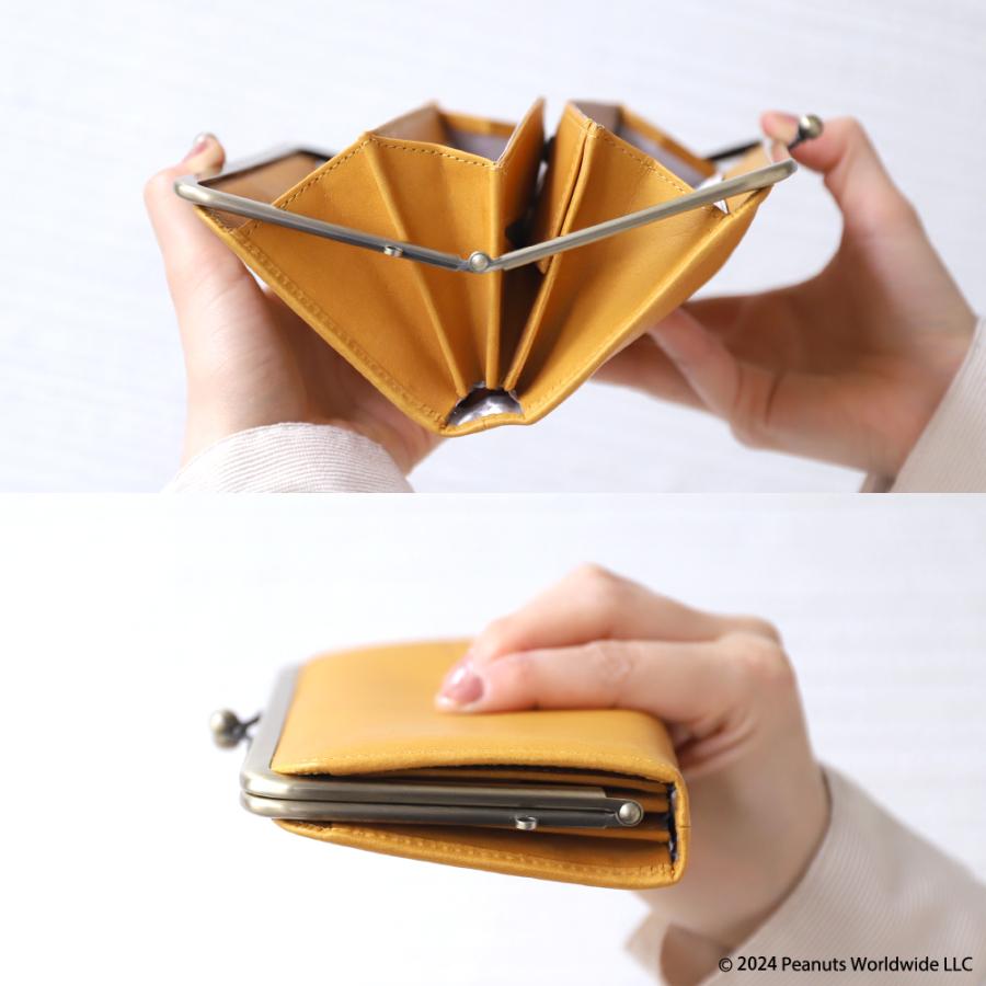 長財布 レディース 牛革 本革 スヌーピー がま口 大容量 コンパクト TEAM BEAGLE PEANUTS ピーナッツ | PEANUTS | 10