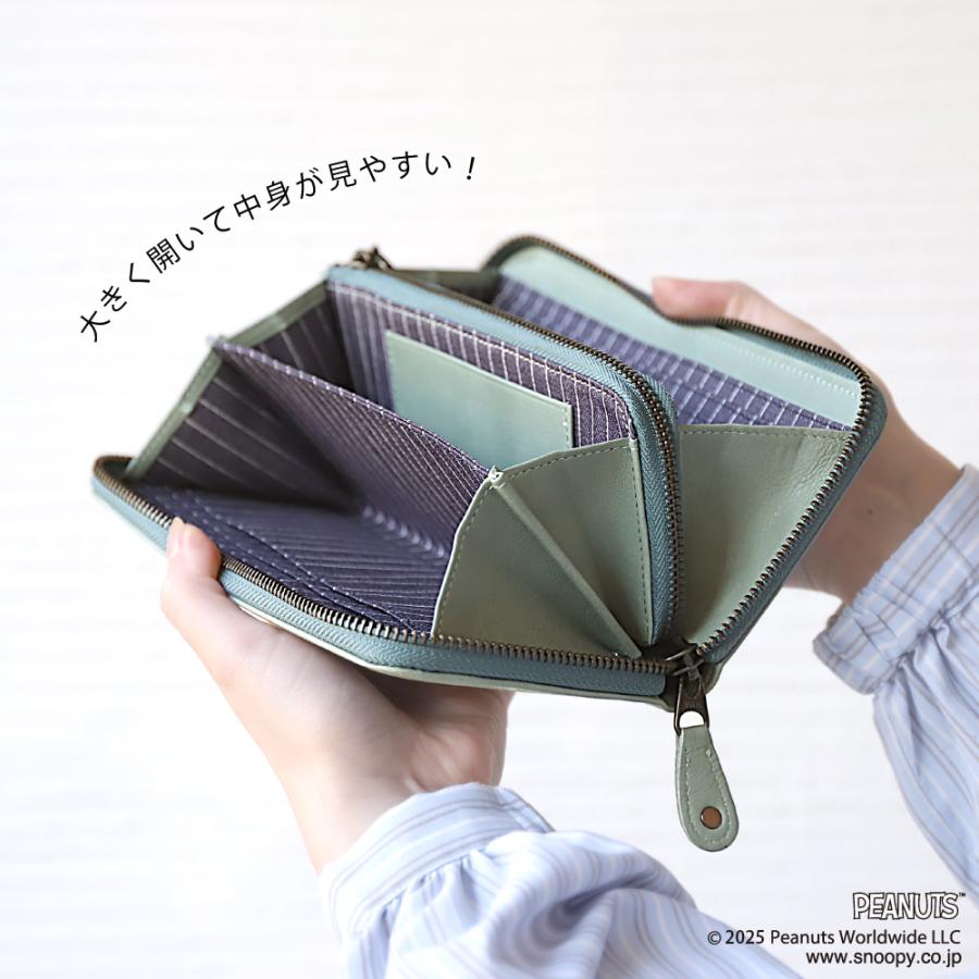 長財布 レディース 牛革 本革 スヌーピー ボウリング 大容量 小銭入れ カードケース ウォレット ブランド おしゃれ SNOOPY PEANUTS ピーナッツ 牛革 | PEANUTS | 08