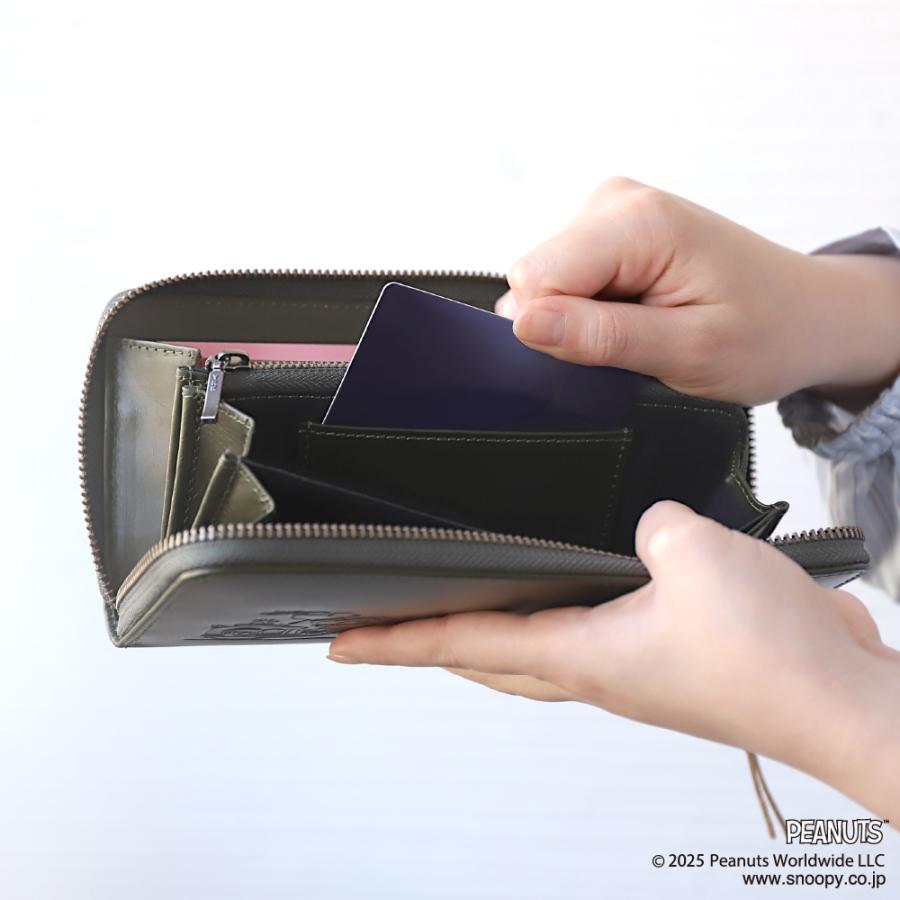 長財布 メンズ スヌーピー 牛革 本革 ライダー 大容量 小銭入れ カードケース ウォレット ブランド おしゃれ PEANUTS ピーナッツ | PEANUTS | 07
