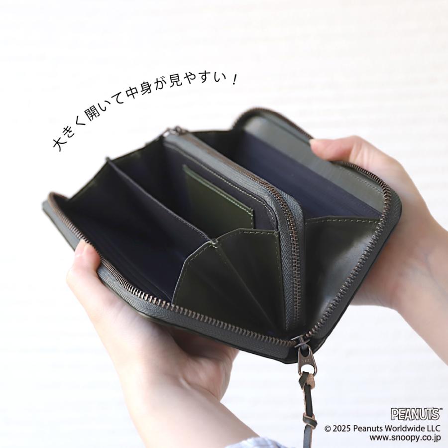 長財布 メンズ スヌーピー 牛革 本革 ライダー 大容量 小銭入れ カードケース ウォレット ブランド おしゃれ PEANUTS ピーナッツ | PEANUTS | 08