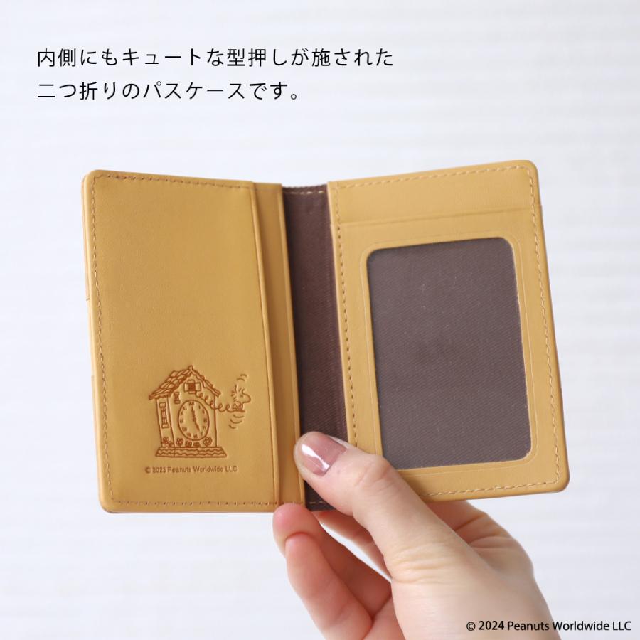 カードケース 定期入れ レディース スヌーピー 本革 牛革 オープンユアハート PEANUTS ピーナッツ | PEANUTS | 03