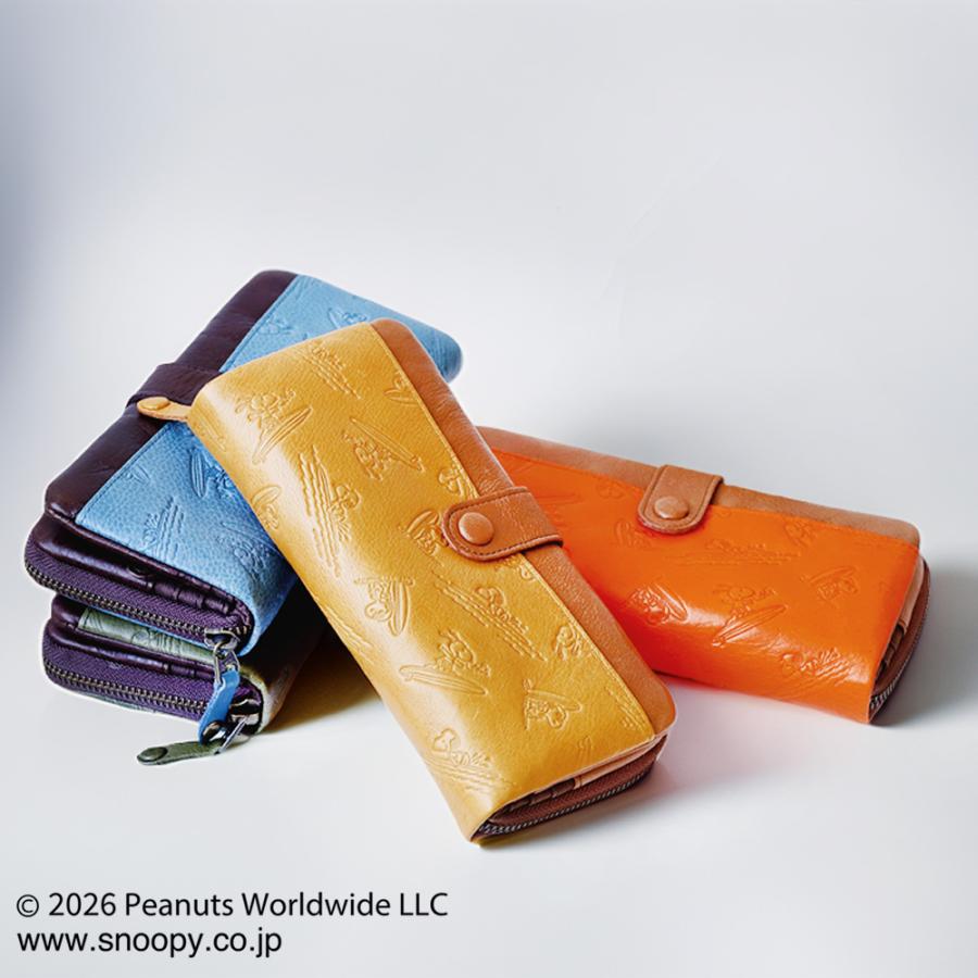 長財布 メンズ スヌーピー FUNFUNFUN 牛革 本革 ライダー 大容量 小銭入れ カードケース ウォレット PEANUTS | PEANUTS | 14