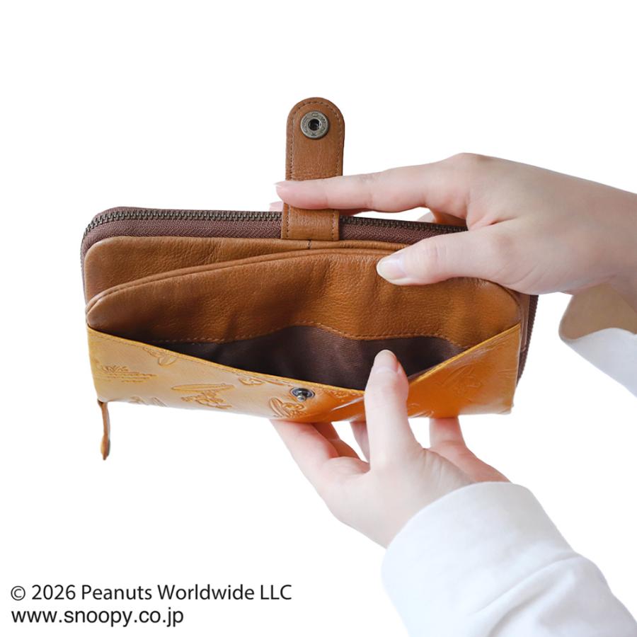長財布 メンズ スヌーピー FUNFUNFUN 牛革 本革 ライダー 大容量 小銭入れ カードケース ウォレット PEANUTS | PEANUTS | 09