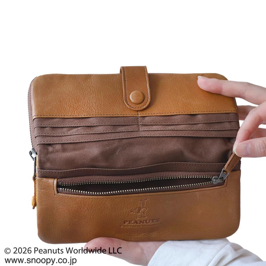 長財布 メンズ スヌーピー FUNFUNFUN 牛革 本革 ライダー 大容量 小銭入れ カードケース ウォレット PEANUTS | PEANUTS | 11