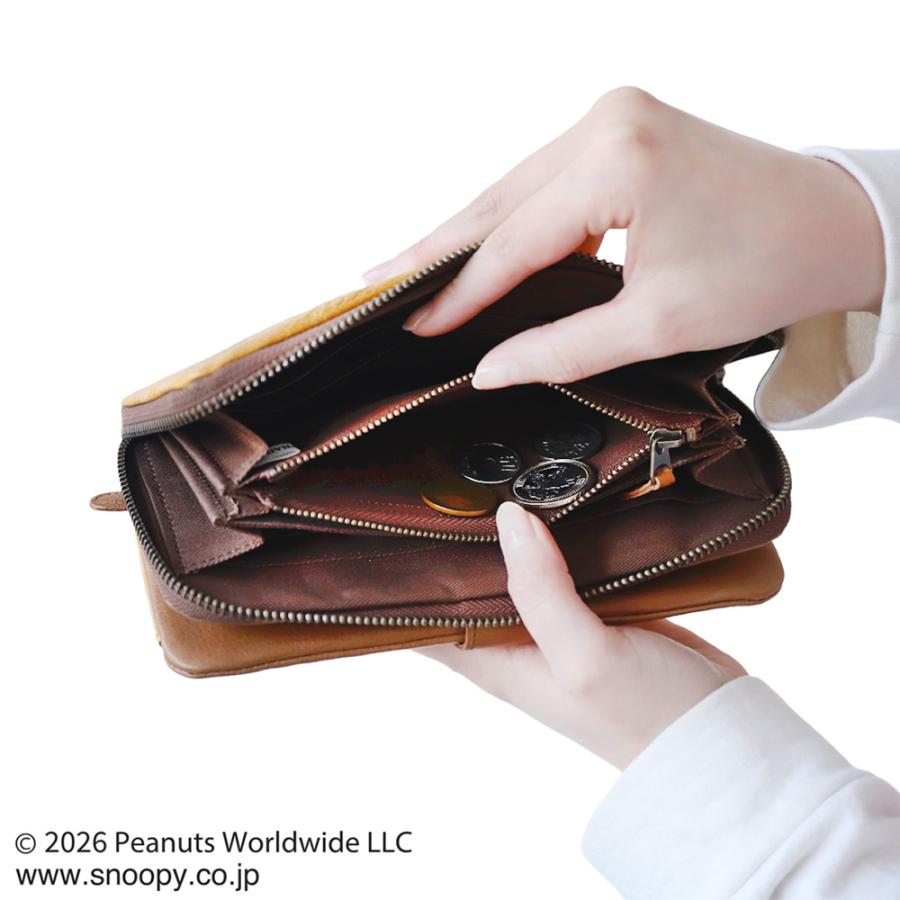 長財布 メンズ スヌーピー FUNFUNFUN 牛革 本革 ライダー 大容量 小銭入れ カードケース ウォレット PEANUTS | PEANUTS | 12