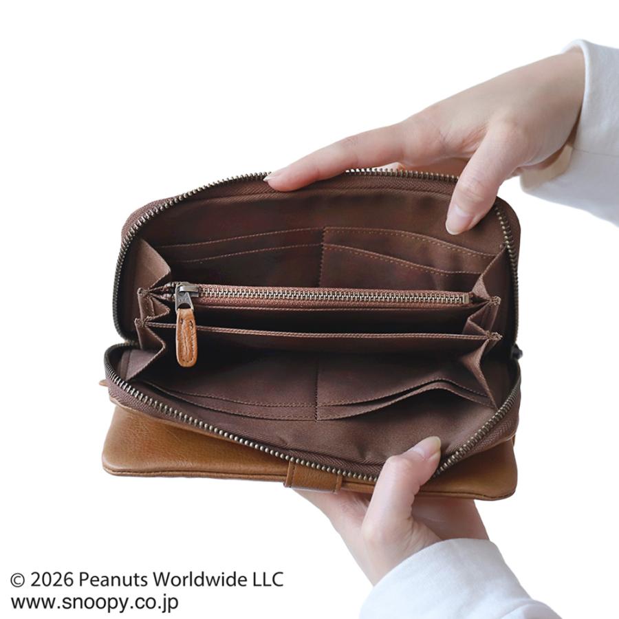 長財布 メンズ スヌーピー FUNFUNFUN 牛革 本革 ライダー 大容量 小銭入れ カードケース ウォレット PEANUTS | PEANUTS | 13