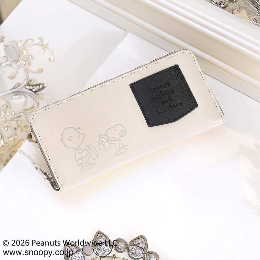 長財布 メンズ スヌーピー WASHING 牛革 本革 ライダー 大容量 小銭入れ カードケース ウォレット PEANUTS | PEANUTS | 11