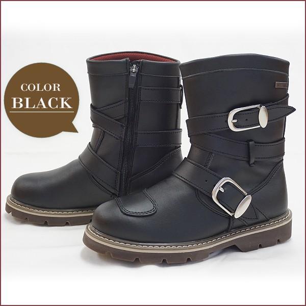 RossoStyle ロッソスタイル レディース 防水 ライディングブーツ ブラック 女性用 バイク用 エンジニアブーツ ROB-201 | Rosso StyleLab | 01