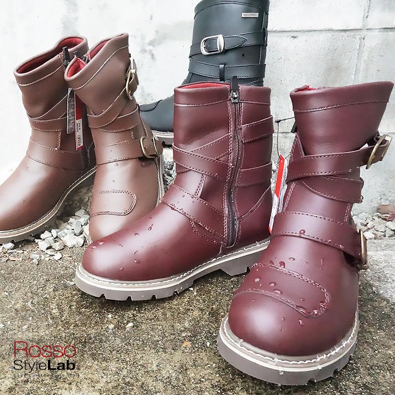 RossoStyle ロッソスタイル レディース 防水 ライディングブーツ ブラウン 女性用 バイク用 エンジニアブーツ ROB-201 | Rosso StyleLab | 04