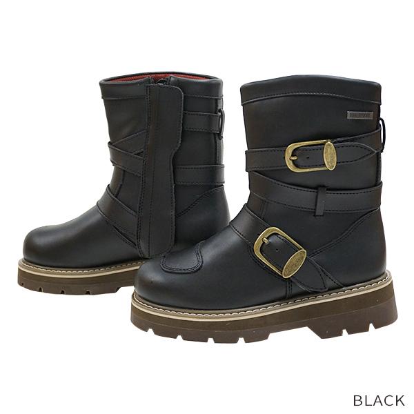 RossoStyle ロッソスタイル 女性用 防水 ライディングブーツ ブラック バイク用 ハイソールブーツ 厚底 エンジニアブーツ ROB-202 | Rosso StyleLab | 05