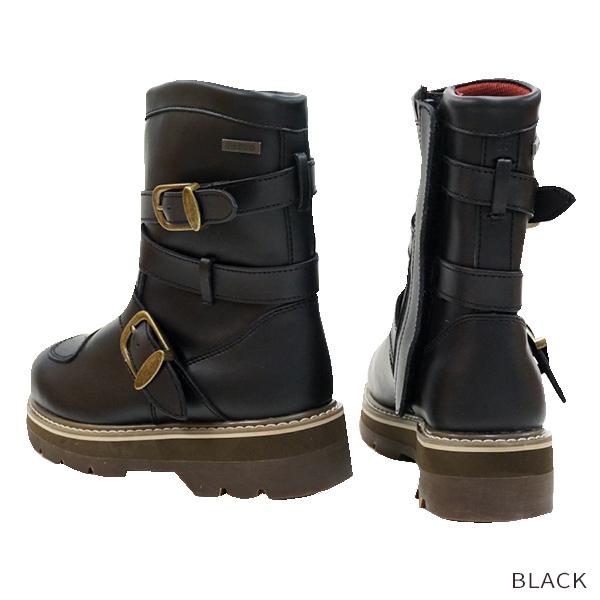 RossoStyle ロッソスタイル 女性用 防水 ライディングブーツ ブラック バイク用 ハイソールブーツ 厚底 エンジニアブーツ ROB-202 | Rosso StyleLab | 06