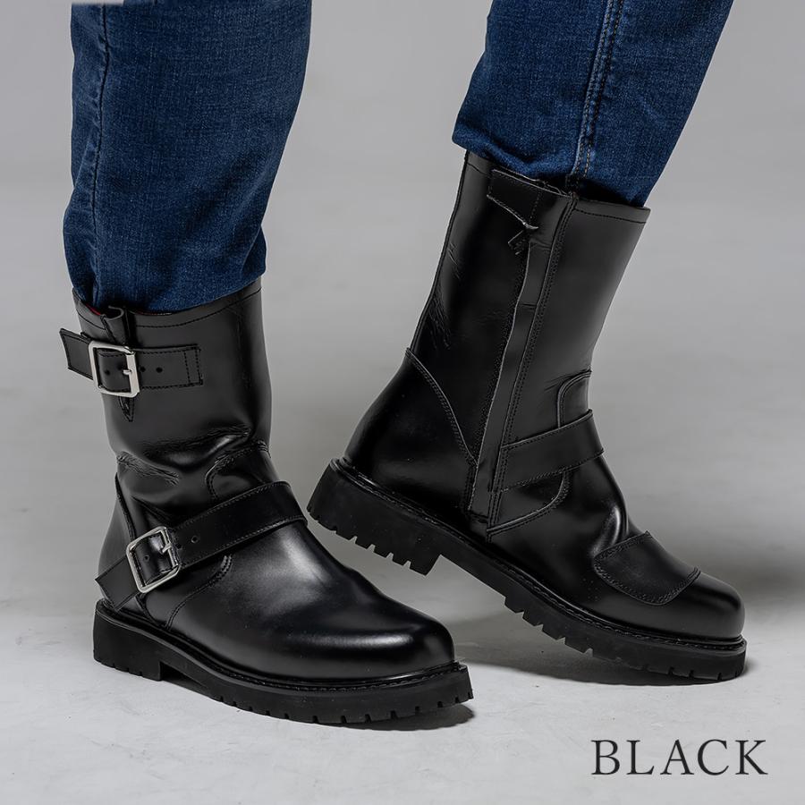 【防水】レディース バイク用 ライディングブーツ 本革シフトガード付き Rosso StyleLab ROB207 ロッソスタイルラボ 女性専用設計 エンジニアブーツ | Rosso StyleLab | 04