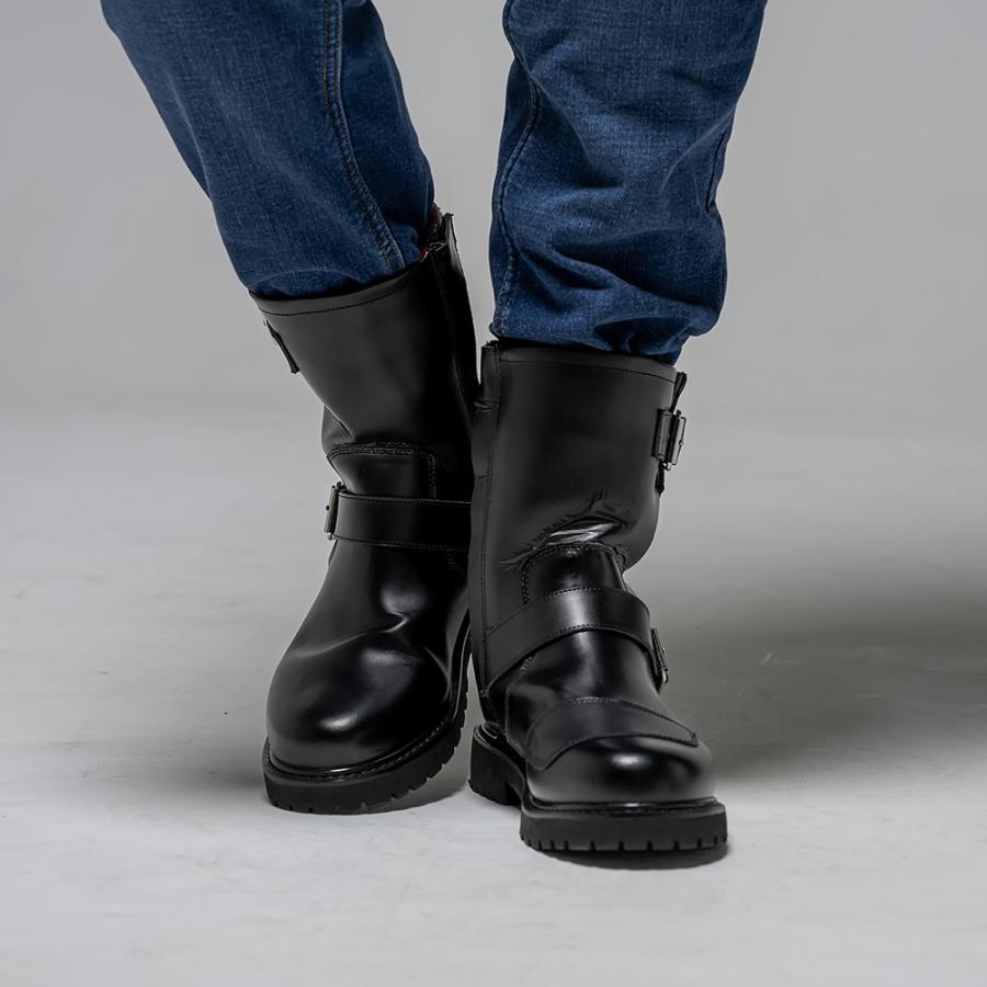 【防水】レディース バイク用 ライディングブーツ 本革シフトガード付き Rosso StyleLab ROB207 ロッソスタイルラボ 女性専用設計 エンジニアブーツ | Rosso StyleLab | 05