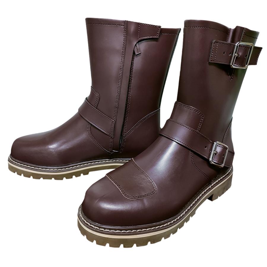 【防水】レディース バイク用 ライディングブーツ 本革シフトガード付き Rosso StyleLab ROB207 ロッソスタイルラボ 女性専用設計 エンジニアブーツ | Rosso StyleLab | 02