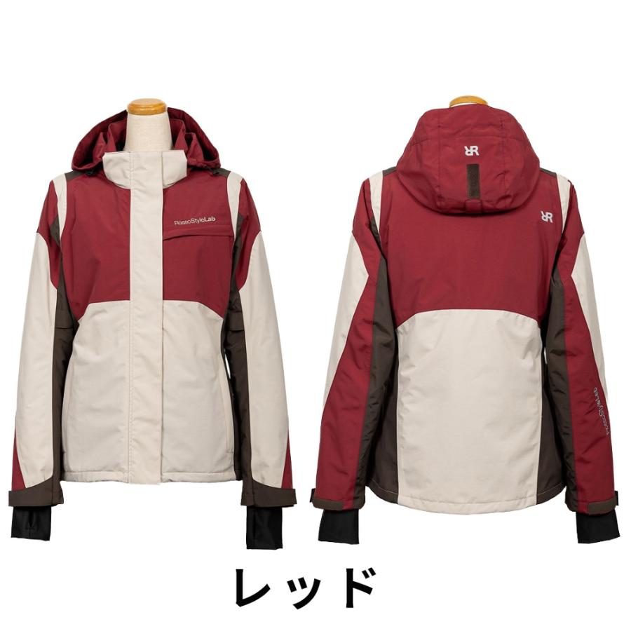 【廃番在庫限り特価】レディース バイク 秋冬 ライダース ウィンター ジャケット プロテクター付属 Rosso StyleLab ロッソスタイルラボ ROJ0997 | Rosso StyleLab | 02