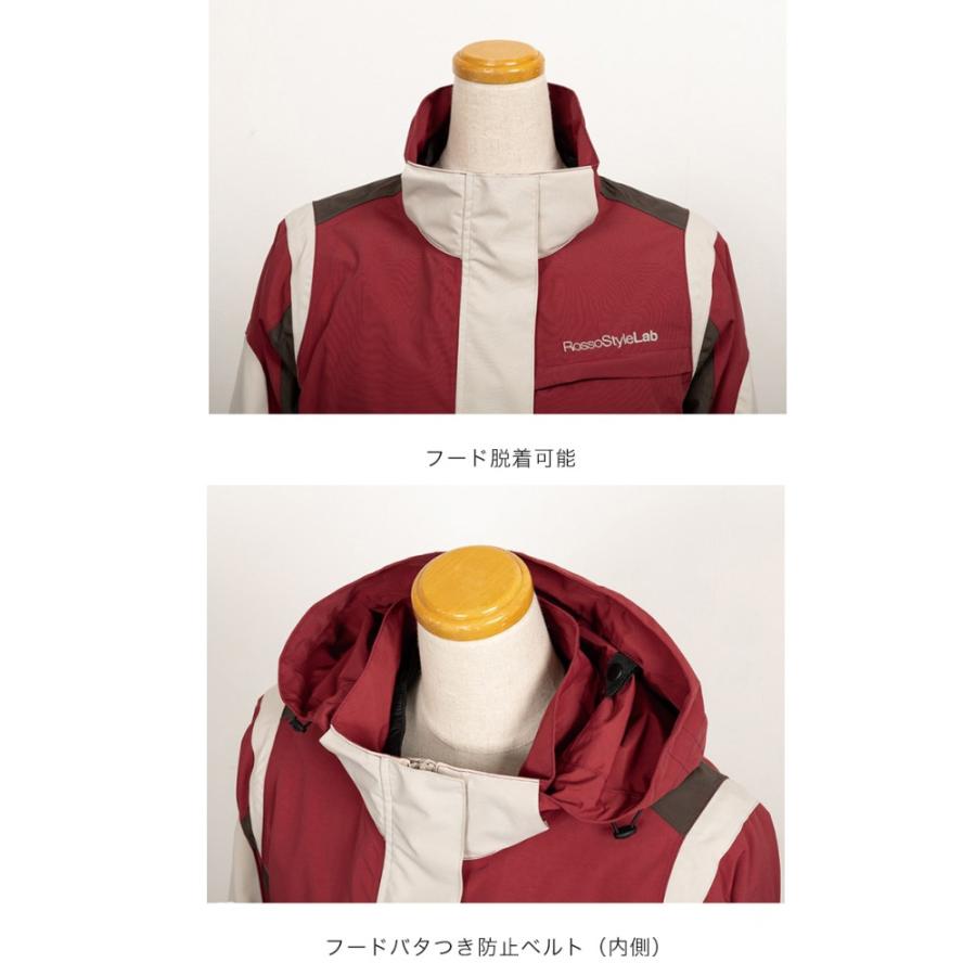 【廃番在庫限り特価】レディース バイク 秋冬 ライダース ウィンター ジャケット プロテクター付属 Rosso StyleLab ロッソスタイルラボ ROJ0997 | Rosso StyleLab | 04