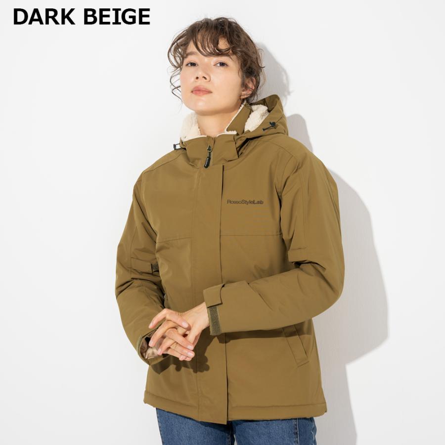 レディース バイク ジャケット ボアウィンタージャケット プロテクター付属 防寒 防風 軽量 オートバイ | Rosso StyleLab | 05