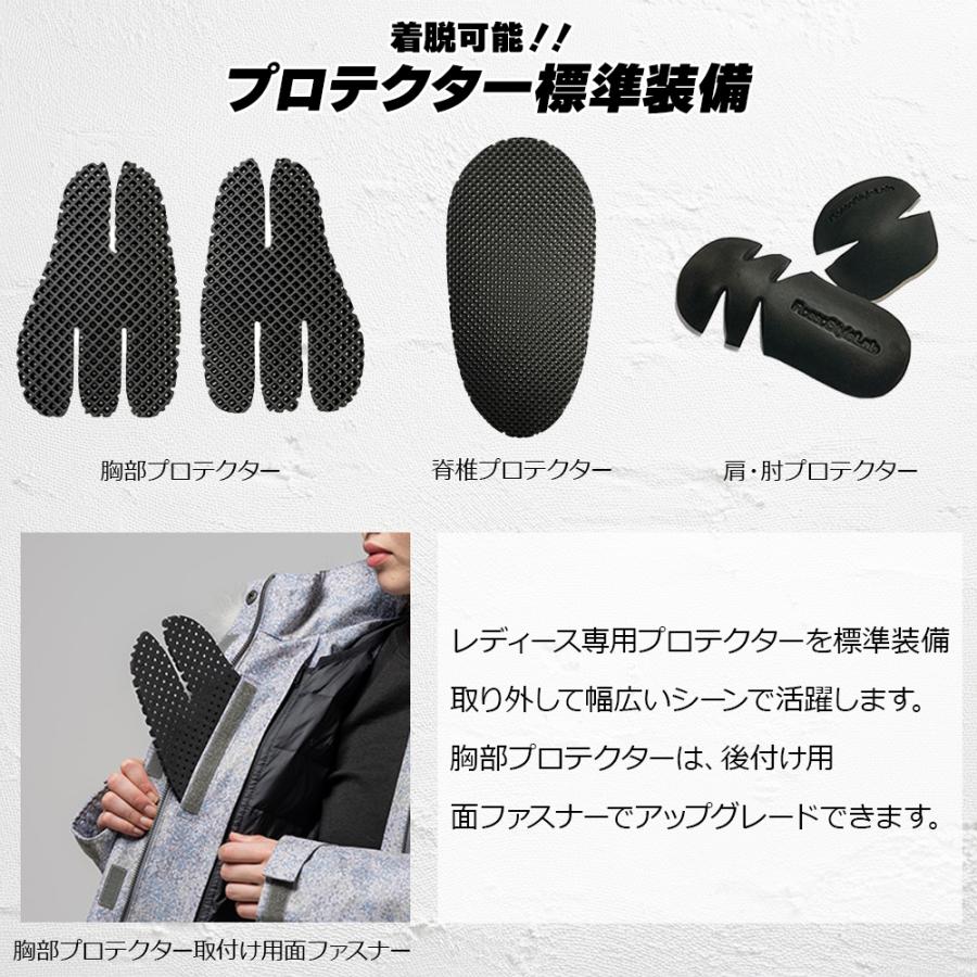 レディース バイク ジャケット ミリタリーウィンタージャケット プロテクター付 オシャレ かわいい ROJ1004 CS | Rosso StyleLab | 13