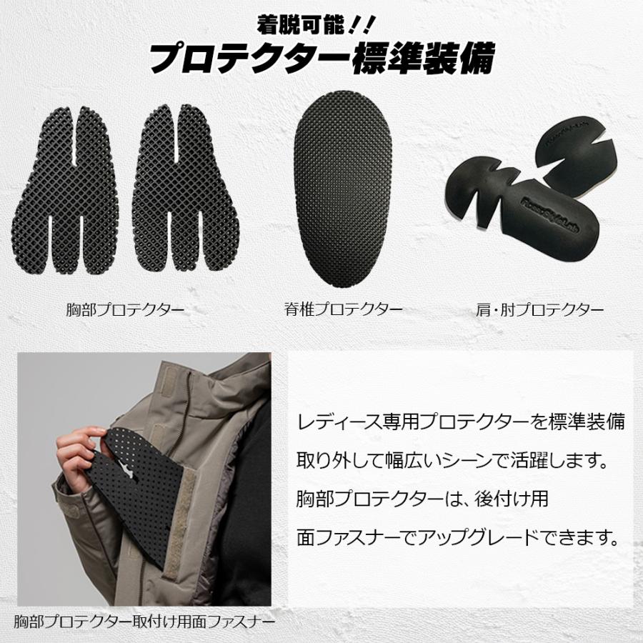 レディース バイク ジャケット モッズコート プロテクター付 オシャレ かわいい ROJ1006 CS | Rosso StyleLab | 11