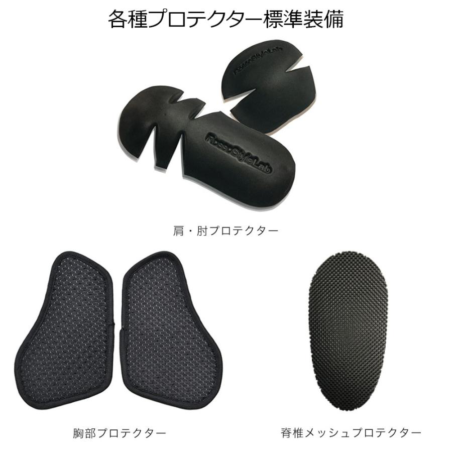 【廃番在庫限り特価】レディース バイク用 春夏 ミリタリージャケット 肩 肘 脊椎 胸部 プロテクター付属 Rosso StyleLab ロッソスタイルラボ ROJ-107 バイク | Rosso StyleLab | 03