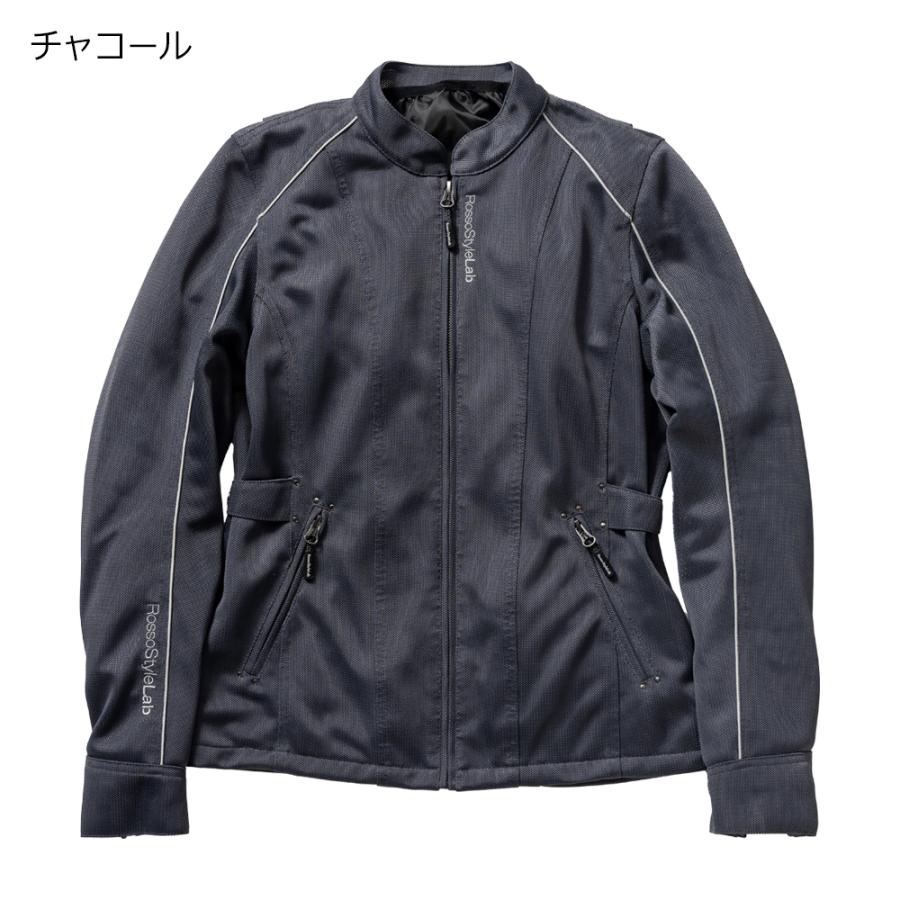 【廃番在庫限り特価】バイク レディース ジャケット 夏 メッシュジャケット 肩 肘 脊椎 胸部 プロテクター付属 Rosso StyleLab ロッソスタイルラボ ROJ120 | Rosso StyleLab | 01