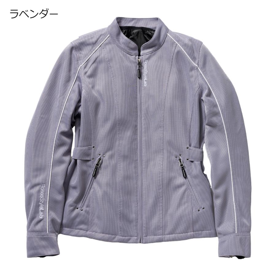 【廃番在庫限り特価】バイク レディース ジャケット 夏 メッシュジャケット 肩 肘 脊椎 胸部 プロテクター付属 Rosso StyleLab ロッソスタイルラボ ROJ120 | Rosso StyleLab | 06