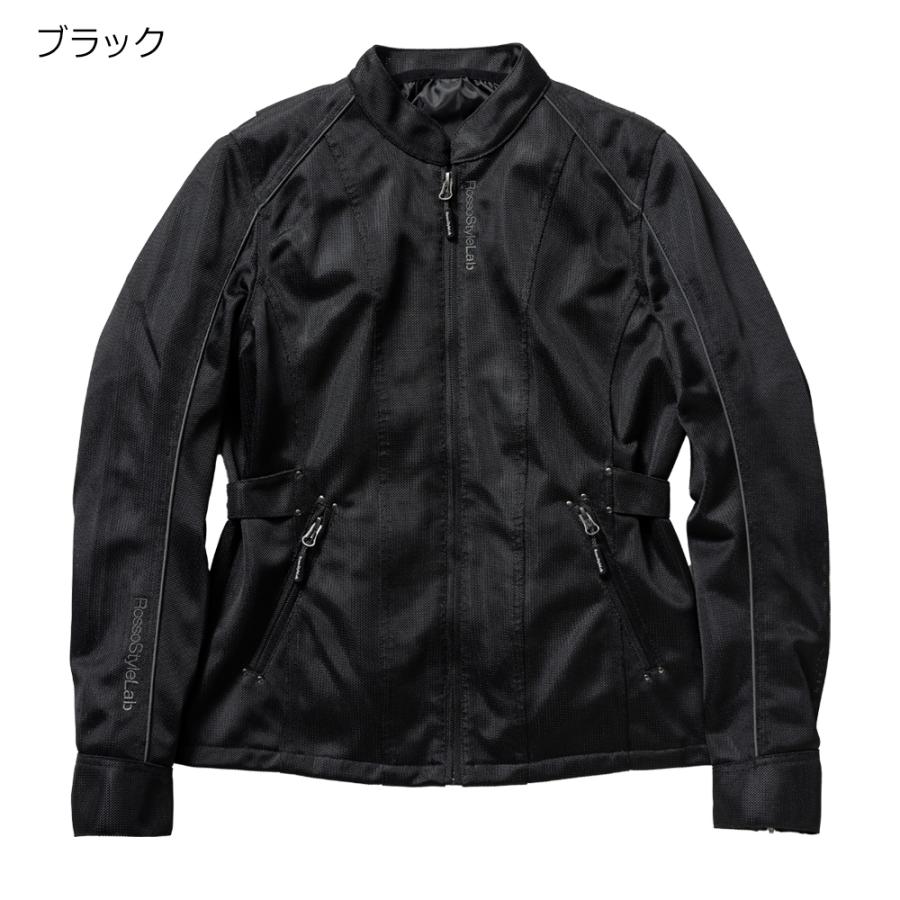 【廃番在庫限り特価】バイク レディース ジャケット 夏 メッシュジャケット 肩 肘 脊椎 胸部 プロテクター付属 Rosso StyleLab ロッソスタイルラボ ROJ120 | Rosso StyleLab | 04