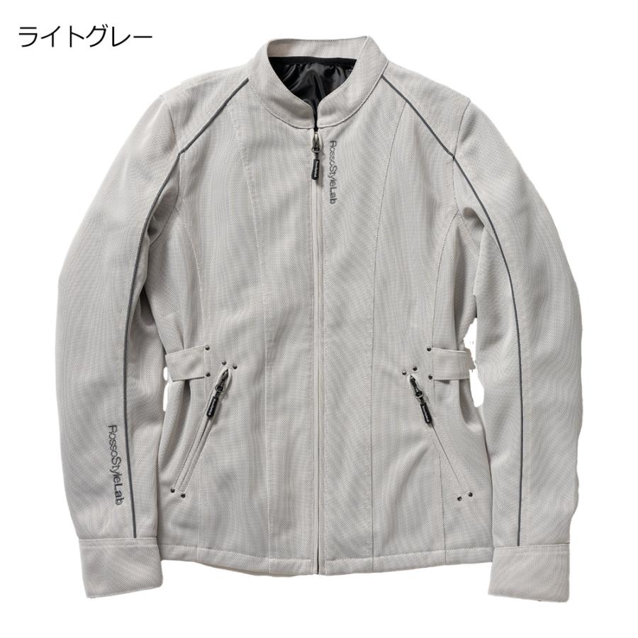 【廃番在庫限り特価】バイク レディース ジャケット 夏 メッシュジャケット 肩 肘 脊椎 胸部 プロテクター付属 Rosso StyleLab ロッソスタイルラボ ROJ120 | Rosso StyleLab | 05