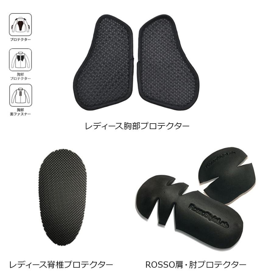 春 夏 モデル バイク レディース ジャケット 3色 / 4サイズ ミリタリージャケット 肩 肘 脊椎 胸部 プロテクター付属 Rosso StyleLab ロッソスタイルラボ ROJ123 | Rosso StyleLab | 11