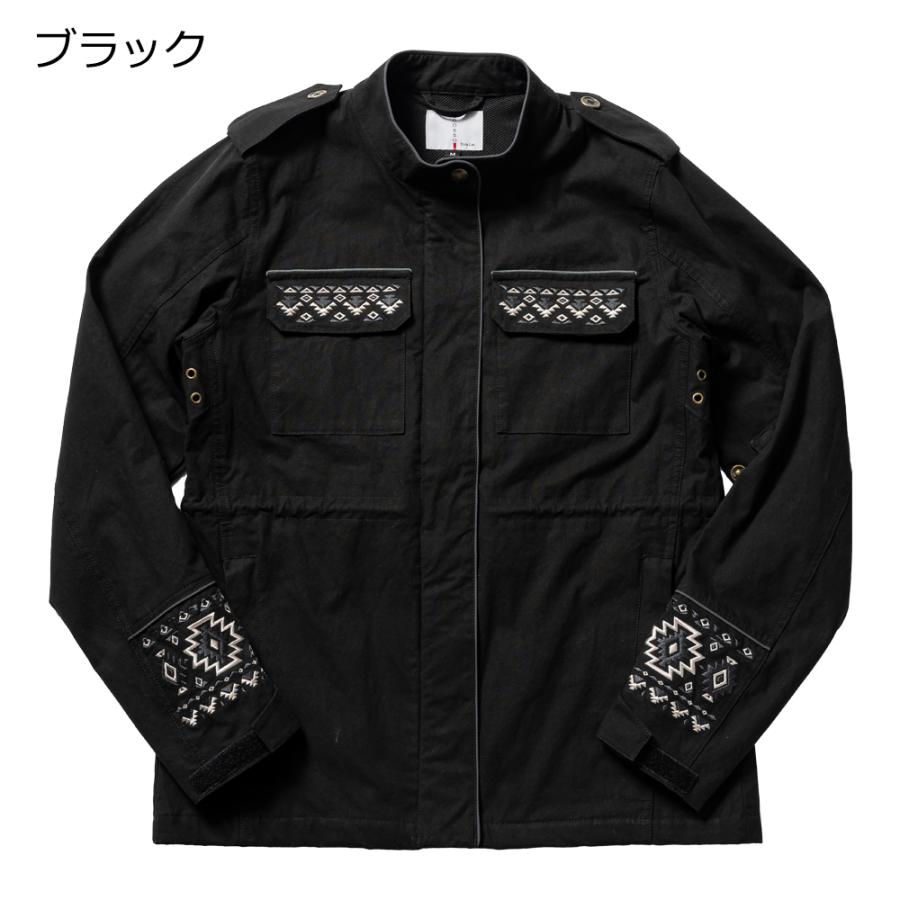 春 夏 モデル バイク レディース ジャケット 3色 / 4サイズ ミリタリージャケット 肩 肘 脊椎 胸部 プロテクター付属 Rosso StyleLab ロッソスタイルラボ ROJ123 | Rosso StyleLab | 03