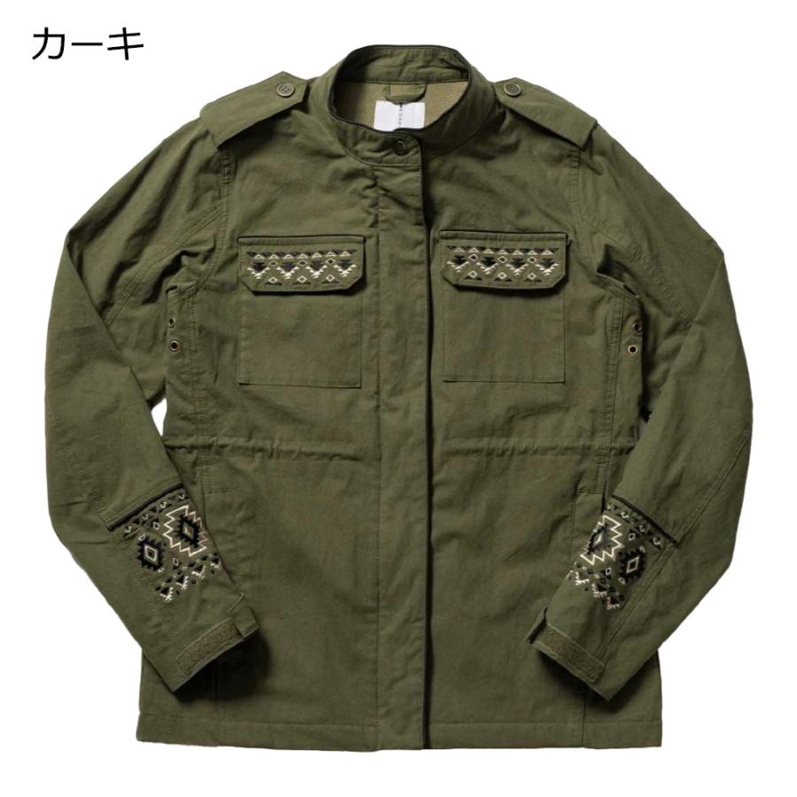 春 夏 モデル バイク レディース ジャケット 3色 / 4サイズ ミリタリージャケット 肩 肘 脊椎 胸部 プロテクター付属 Rosso StyleLab ロッソスタイルラボ ROJ123 | Rosso StyleLab | 01